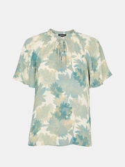 Whistles Floral Print Tie Neck Blouse - Imagen 4 de 4