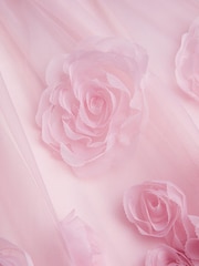 Monsoon Pink Josie 3D Rosette Dress - Image 3 of 3