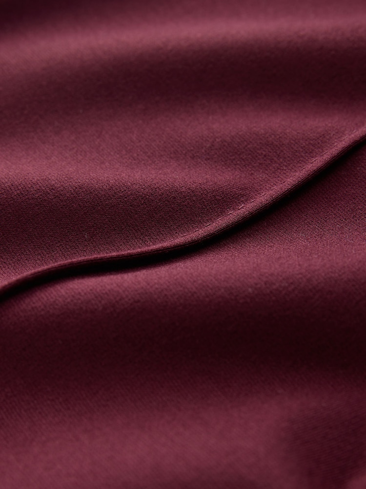 Berry Red N. Premium Wide Leg Jersey Trousers - Image 7 of 7