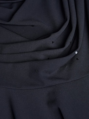 Monsoon Blue One Shoulder Drape Skater Dress - Image 3 of 3