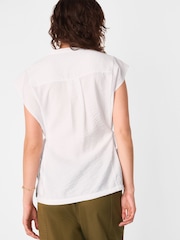Blanco - Whistles Button Down Tie Side Shirt - Imagen 2 de 5
