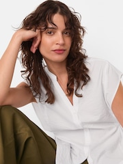Blanco - Whistles Button Down Tie Side Shirt - Imagen 3 de 5