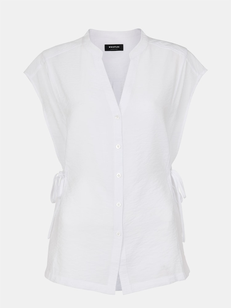 Blanco - Whistles Button Down Tie Side Shirt - Imagen 5 de 5