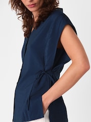 Azul - Whistles Button Down Tie Side Shirt - Imagen 3 de 5