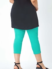 Roman Blue Curve Cropped Stretch Trousers - Image 3 of 5