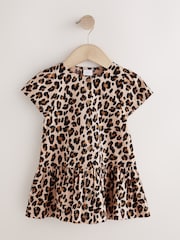 Animal Print Short Sleeve Cotton Dress (3mths-8yrs) - Image 5 of 8