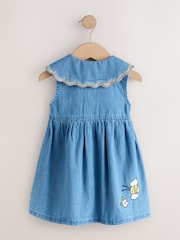 Character Embroidered Collar Denim Dress (3mths-8yrs) - Image 6 of 8