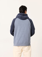 FatFace Blue Brooke Overhead Contrast Raglan Hoodie - Image 2 of 6