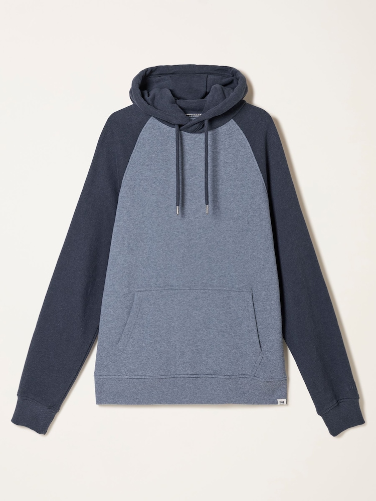 FatFace Blue Brooke Overhead Contrast Raglan Hoodie - Image 6 of 6