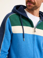 FatFace Brooke Cobalt Blue Zip Through Cut Sew Hoodie - Image 5 of 8