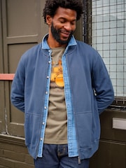 FatFace Sandford Navy Sweat Bomber - Image 1 of 7