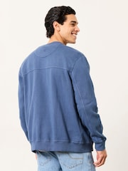 FatFace Sandford Navy Sweat Bomber - Image 3 of 7
