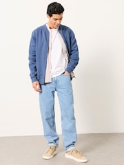 FatFace Sandford Navy Sweat Bomber - Image 4 of 7