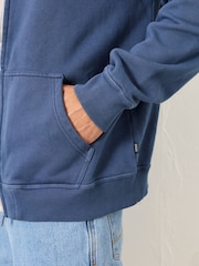 FatFace Sandford Navy Sweat Bomber - Image 5 of 7