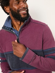 FatFace Airlie Plum Purple Sleeve Stripe - Image 4 of 6