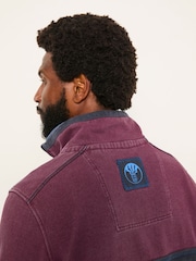 FatFace Airlie Plum Purple Sleeve Stripe - Image 5 of 6