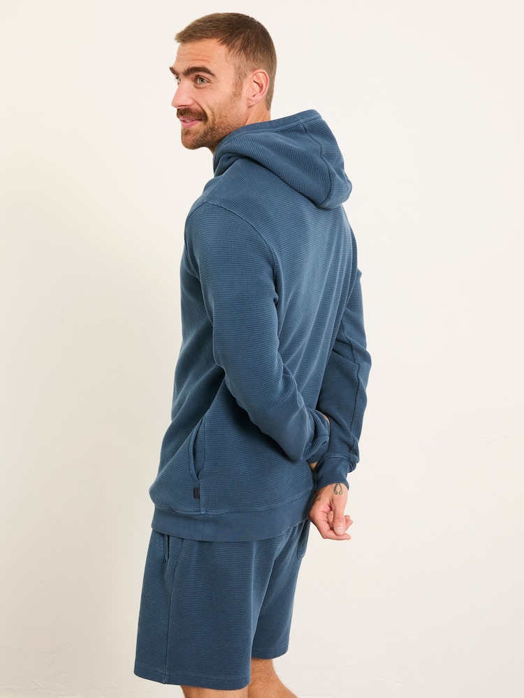 FatFace Wye Blue Denim Overhead Hoodie - Image 2 of 7 FatFace Wye Blue Denim Overhead Hoodie - Image 2 of 7