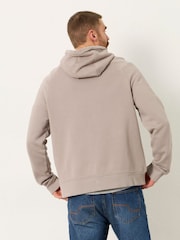 FatFace Brooke Light Grey Overhead Graphic Hoodie - Image 2 of 6