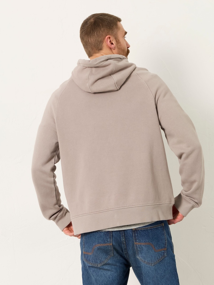 FatFace Brooke Light Grey Overhead Graphic Hoodie - Image 2 of 6