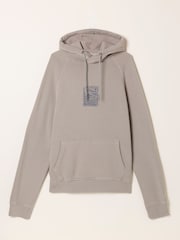FatFace Brooke Light Grey Overhead Graphic Hoodie - Image 6 of 6