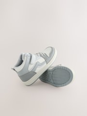 Gri - Ghete sport înalte cu șireturi elastice - Imaginea 6 din 8