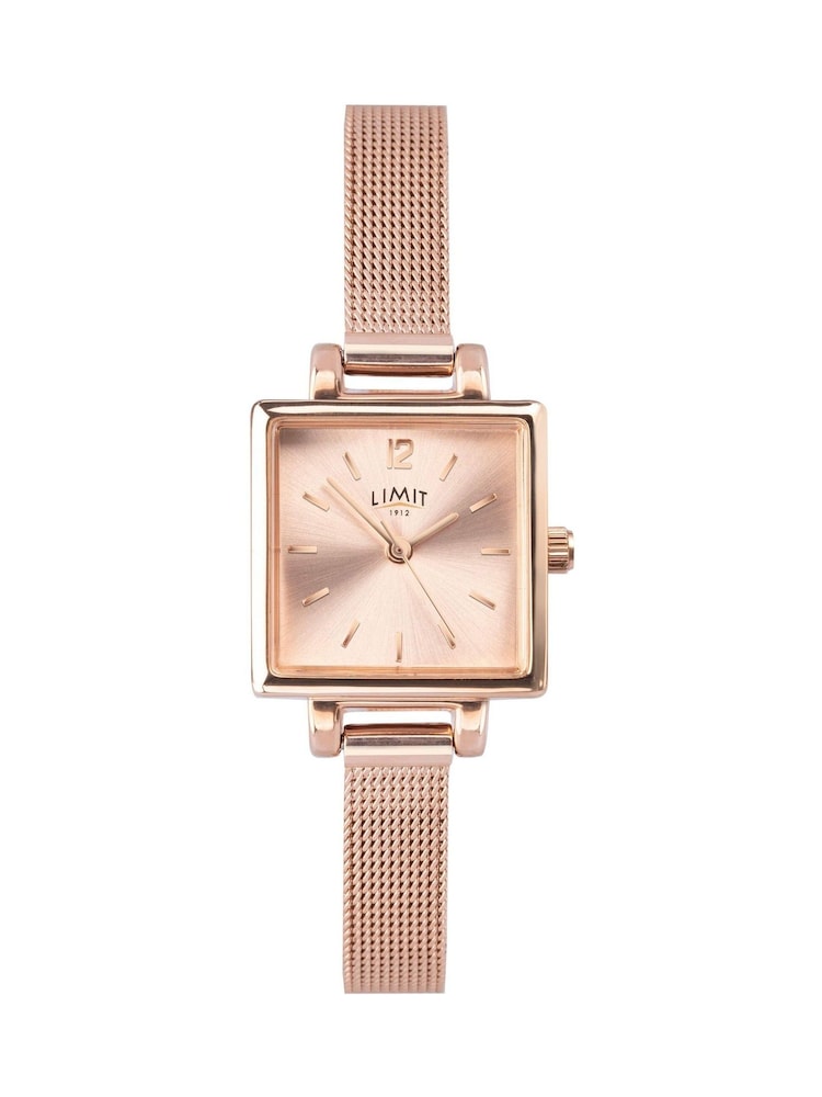 Limit 22mm Womens Square Analogue Watch with Brown Strap - Image 1 of 4