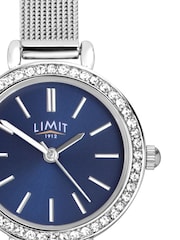 Limit  26mm Womens Round Silver Analogue Watch with Silver Mesh Strap - Image 3 of 4