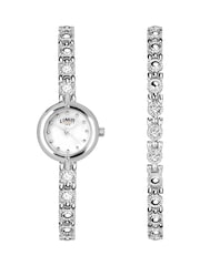 Limit  22mm Womens Round Silver Analogue Watch with Silver Bracelet - Image 1 of 4