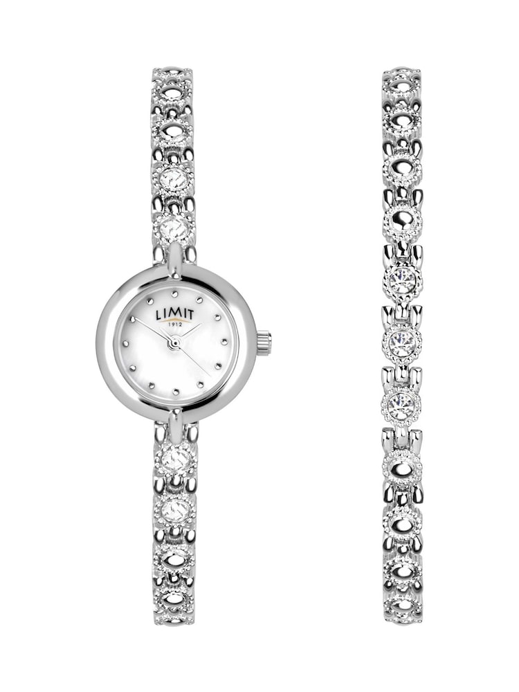 Limit  22mm Womens Round Silver Analogue Watch with Silver Bracelet - Image 1 of 4