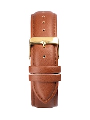 Limit  41mm Mens Round Gold Analogue Watch with Tan Strap - Image 2 of 4