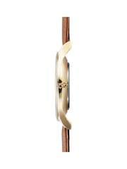 Limit  41mm Mens Round Gold Analogue Watch with Tan Strap - Image 4 of 4