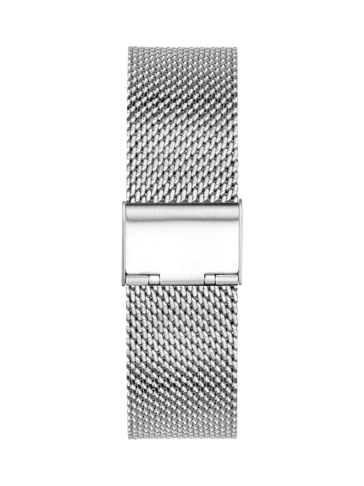 Limit  40mm Mens Round Silver Analogue Watch with Silver Mesh Strap - Image 2 of 4
