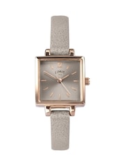 Limit 22mm Womens Square Analogue Watch with Brown Strap - Image 1 of 4