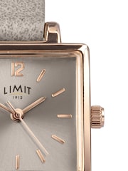 Limit 22mm Womens Square Analogue Watch with Brown Strap - Image 3 of 4