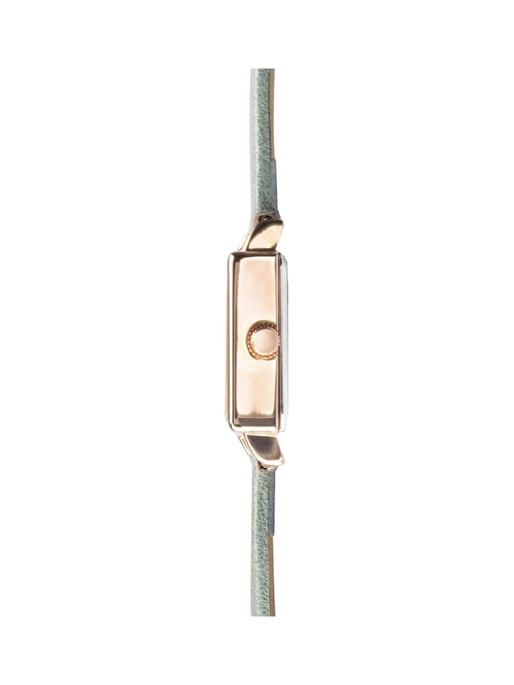 Limit  22mm Womens Square Rose Gold Analogue Watch with Light Green Strap - Image 4 of 4