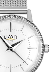 Limit Classic 28mm Womens Round Silver Analogue Watch with Silver Mesh Strap - Image 3 of 4