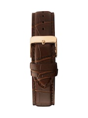 Limit Classic 40mm Mens Round Rose Gold Analogue Watch with Brown Strap - Image 2 of 4