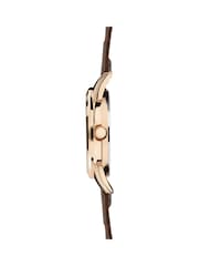 Limit Classic 40mm Mens Round Rose Gold Analogue Watch with Brown Strap - Image 4 of 4