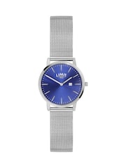 Limit  35mm Womens Round Silver Analogue Watch with Silver Mesh Strap - Image 1 of 4