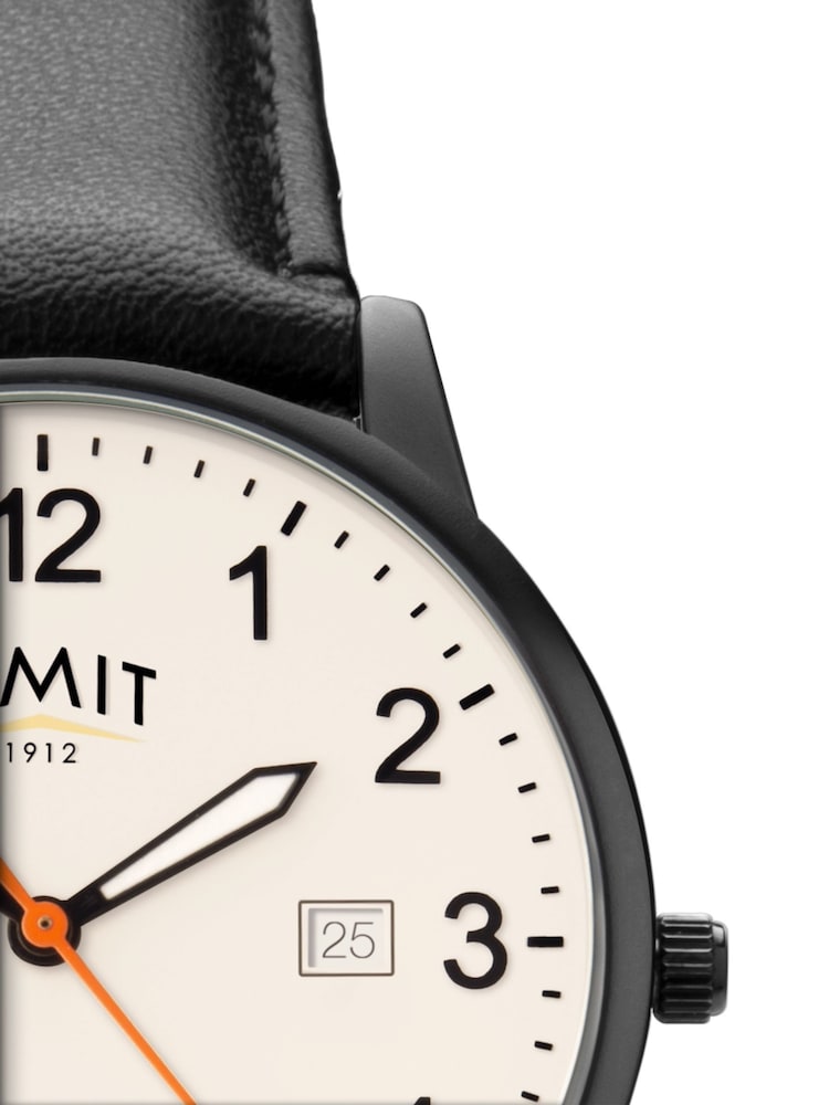 Limit Mens Round 38mm Black Analogue Watch with Black Strap - Image 4 of 4