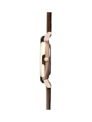 Limit  40mm Mens Round Rose Gold Analogue Watch with Brown Strap - Image 4 of 4