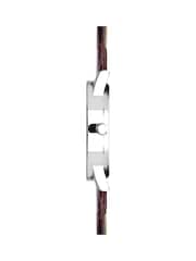 Limit Modern 38mm Mens Round Silver Analogue Watch with Brown Strap - Image 4 of 4