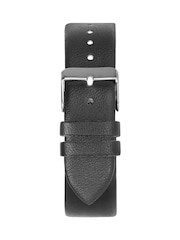 Limit Pilot 40mm Mens Round Silver Analogue Watch with Black Strap - Image 2 of 4