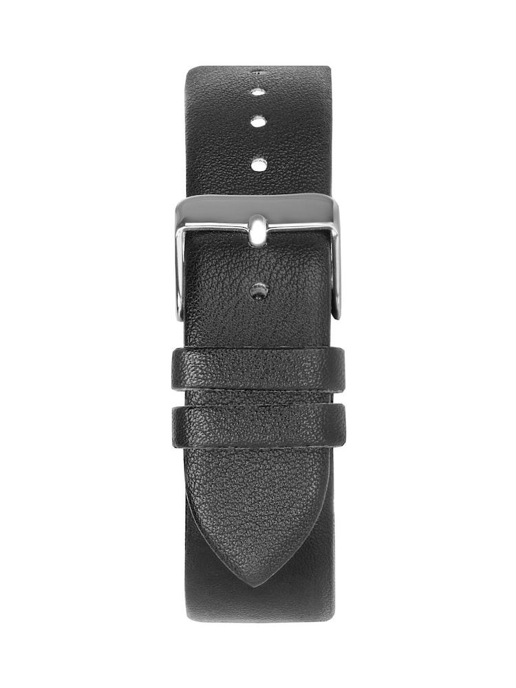 Limit Pilot 40mm Mens Round Silver Analogue Watch with Black Strap - Image 2 of 4