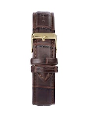 Limit  38mm Mens Round Gold Analogue Watch with Brown Strap - Image 2 of 4