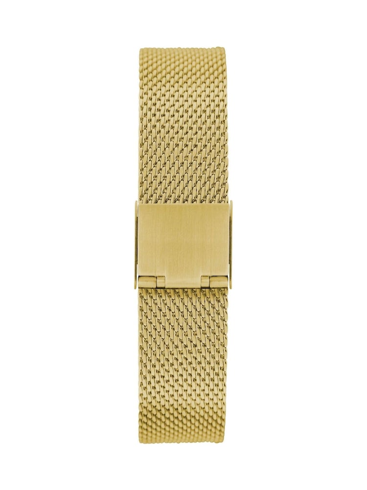 Limit  23mm Womens Rectangular Gold Analogue Watch with Gold Mesh Strap - Image 2 of 4