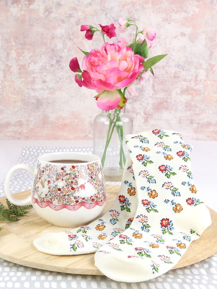 Kimm & Miller Cath Kidston Mug & Socks - Image 1 of 3