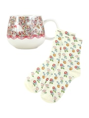 Kimm & Miller Cath Kidston Mug & Socks - Image 2 of 3