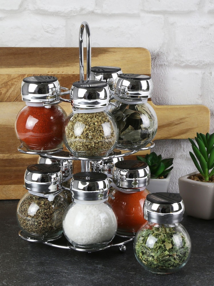 Kimm & Miller 10 Jar Spice Rack Gift Set - Image 1 of 3