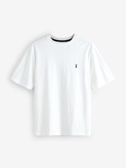 White Short Sleeve Stag T-Shirt - Image 1 of 1